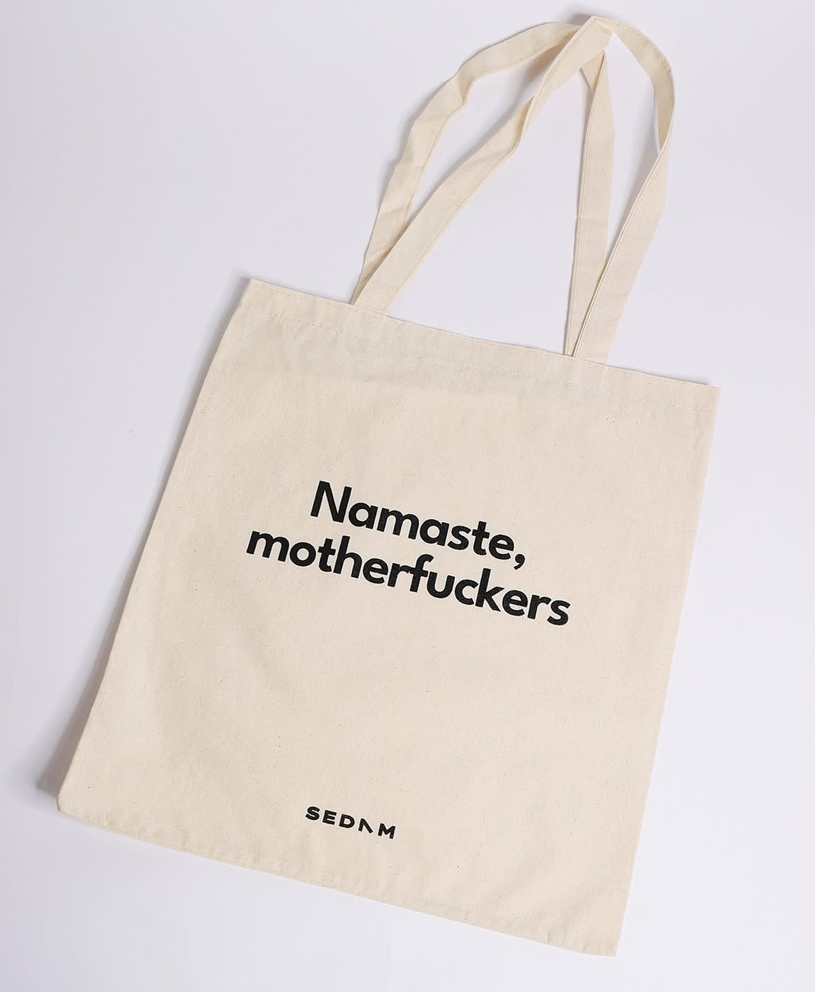 NAMASTE Tote Bag - Sustainable canvas tote bag from SEDAM collection - Image 1